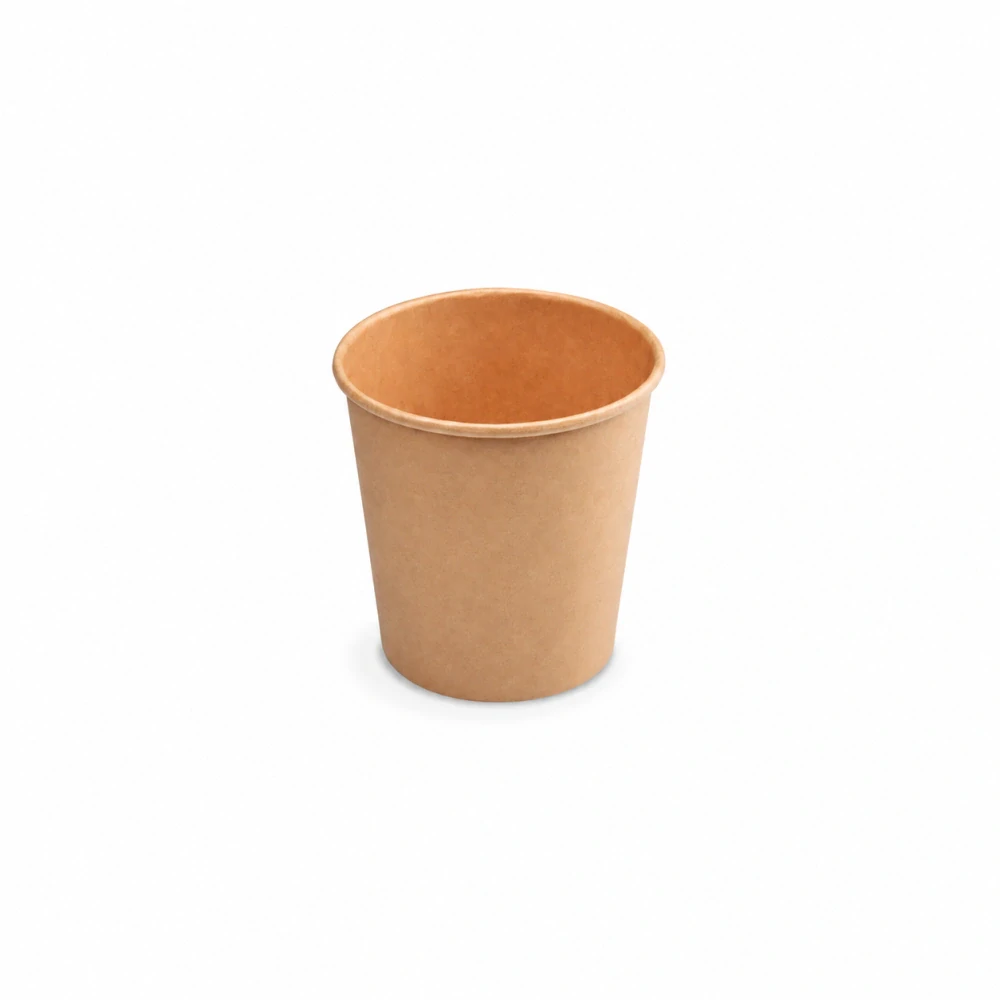Papírový kelímek hnědý 110 ml, XS (Ø 62 mm), 50 ks