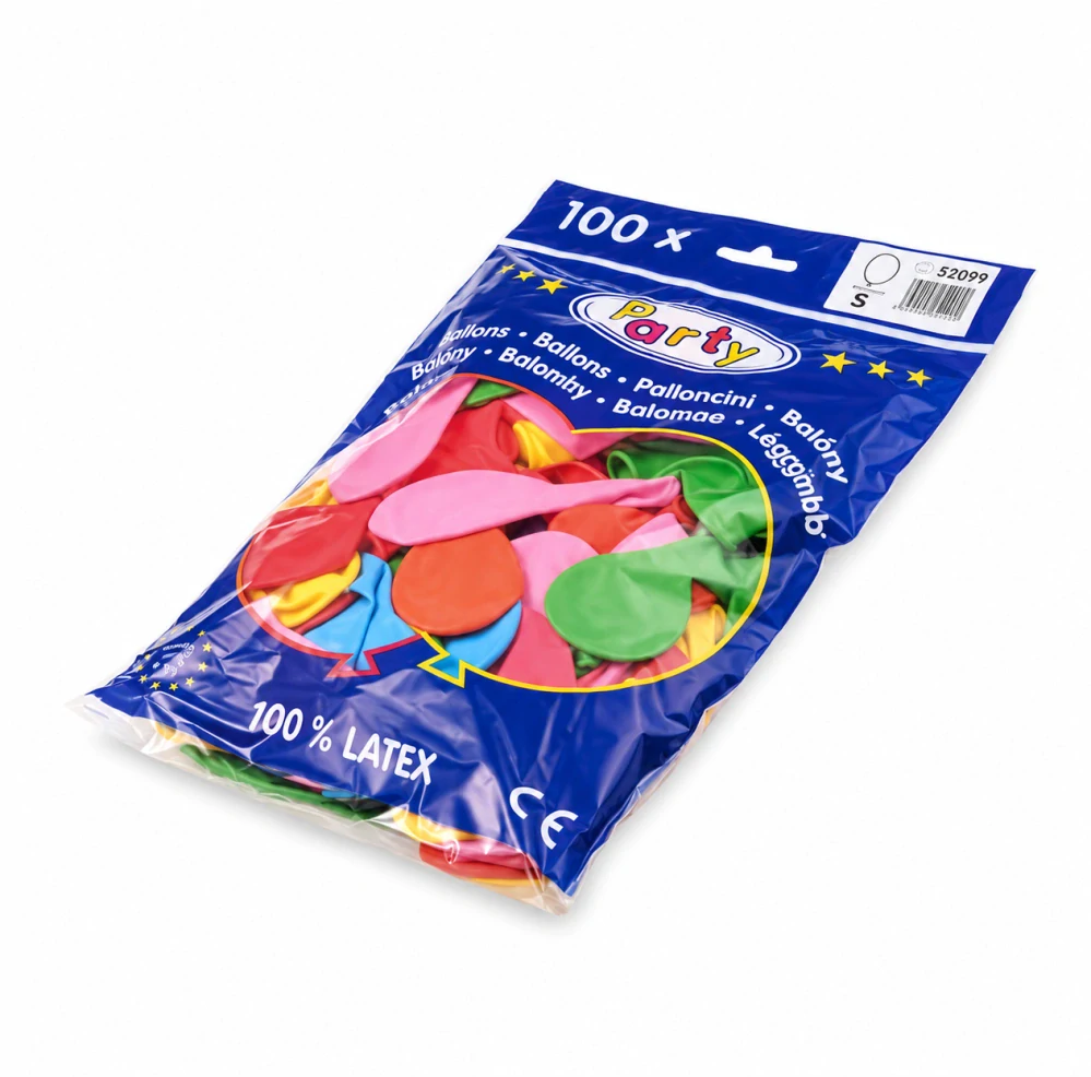 Nafukovací balónek barevný mix "S" [100 ks]