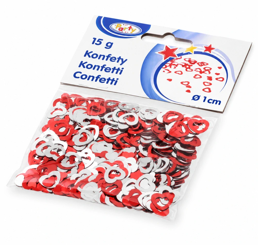 Konfeta lesklá SRDCE 15 g [1 bal.]