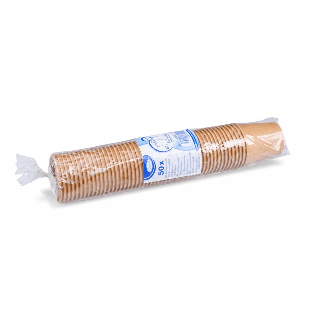 Papírový kelímek hnědý 110 ml, XS (Ø 62 mm) [50 ks]