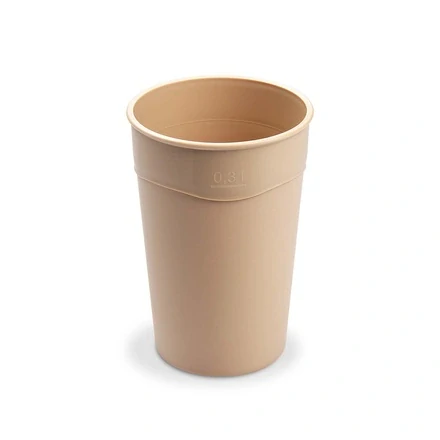 Kelímek (PP) vratný krémový Ø80mm 0,3L [10 ks]