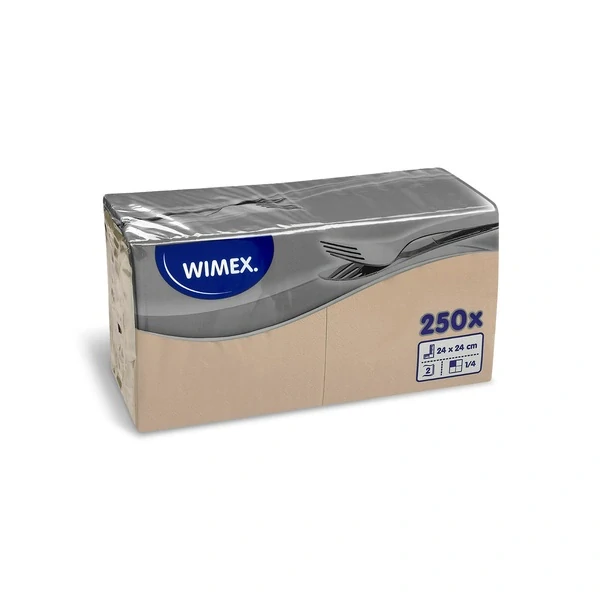 Ubrousek (PAP FSC Mix) 2vrstvý přírodní hnědý 24 x 24 cm [250 ks]