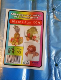 Sáčky mikrotenové mix barev 20x30 cm [50 ks] 