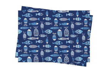 Papírové prostírání Blefish 30 x 45 cm - 250 ks