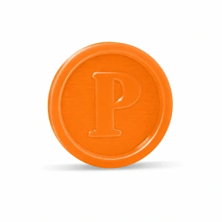 Žeton oranžový, 100 ks
