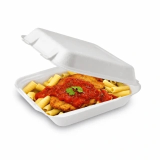 Menu box BIO cukrová třtina 222 × 200 × 67 mm, 50 ks