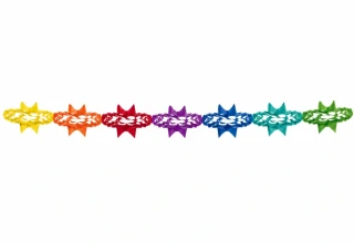 Papírová girlanda 4 m (Ø 17 cm), 1 ks