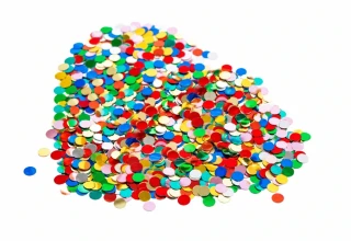 Konfeta papírová, barevný mix 100 g, 1 bal