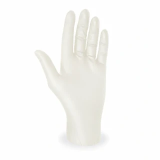 Rukavice latexové, bílé, nepudrované, velikost S, 100 ks