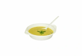 Miska (PP) s oušky bílá 350 ml, 100 ks
