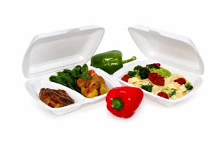 Menu box nedělený bílý 241 × 207 × 69 mm, 125 ks