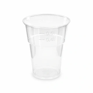 Kelímek průhledný 0,5 l (PLA) BIO (Ø 102 mm), 50 ks