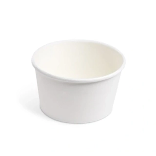 Papírová miska kulatá bílá 350 ml, S (Ø 115 mm) [50 ks]
