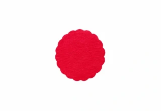 Rozetka PREMIUM Ø 9 cm červená, 40 ks