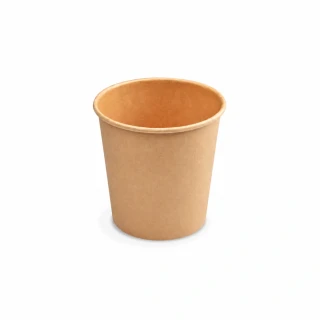 Papírový kelímek hnědý 200 ml, S (Ø 73 mm), 50 ks