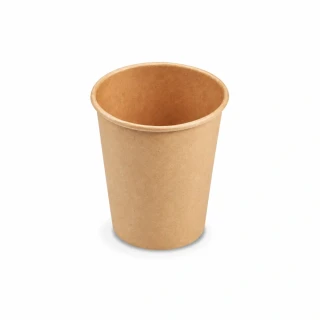 Papírový kelímek hnědý 280 ml, M (Ø 80 mm), 50 ks
