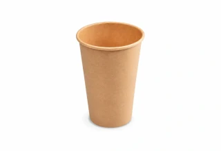 Papírový kelímek hnědý 330 ml, L (Ø 80 mm), 50 ks