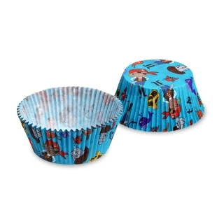 Cukrářský košíček (PAP) Pirát Ø50 x 30 mm [40 ks]