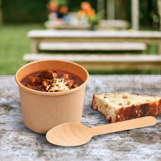 Lžíce dřevěná 16 cm XL (100 ks)
