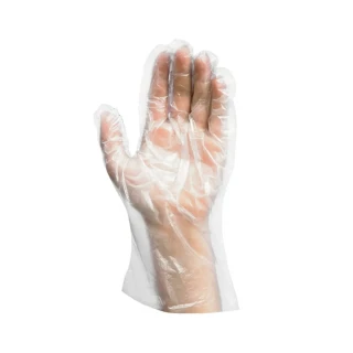 Rukavice HDPE, transparentní, velikost L, 100 ks v boxu