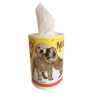 Utěrka pro MAZLÍČKY 1vrstvá 17cm/60 útržků/bez dutinky  [1 ks]