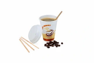 Míchačka na kávu ze dřeva 14 cm (1000 ks)