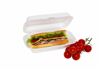 Menu box bílý 185 × 133 × 75 mm, 125 ks