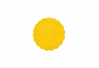 Rozetka PREMIUM Ø 9 cm žlutá, 40 ks