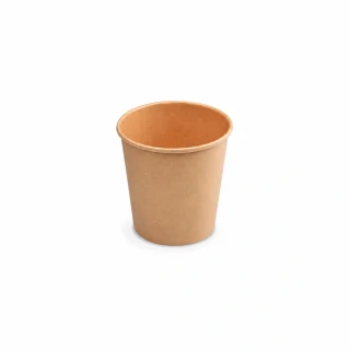 Papírový kelímek hnědý 110 ml, XS (Ø 62 mm), 50 ks