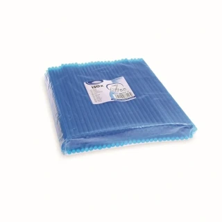 Slámky JUMBO plastové modré 25,5 cm, průměr 8 mm (150 ks) (opakovaně použitelné)